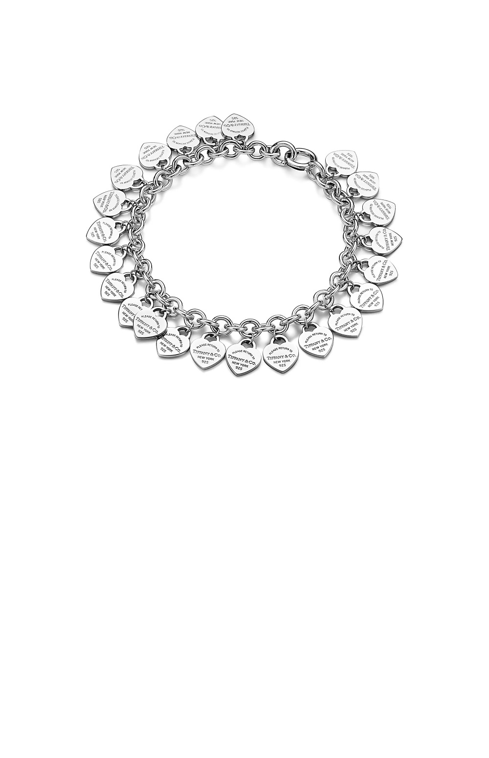 티파니앤코 멀티 하트 태그 브레이슬릿