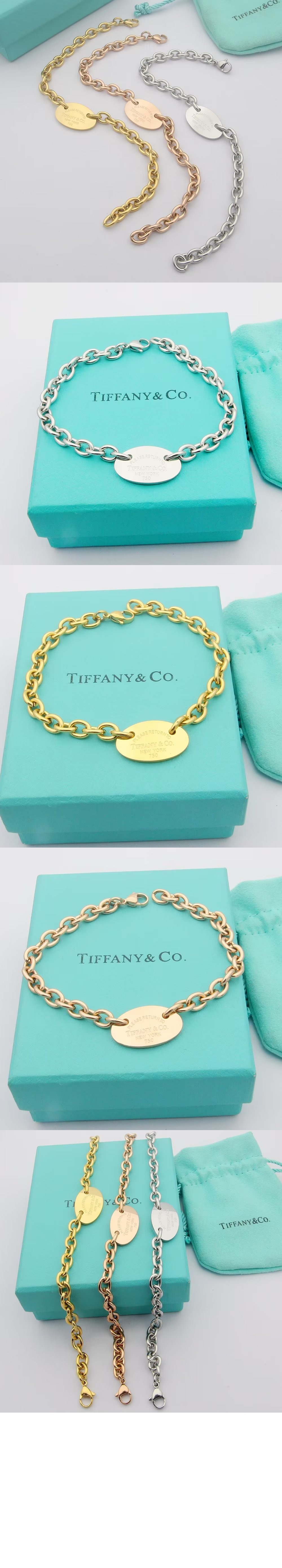 티파니앤코 원형 태그 브레이슬릿