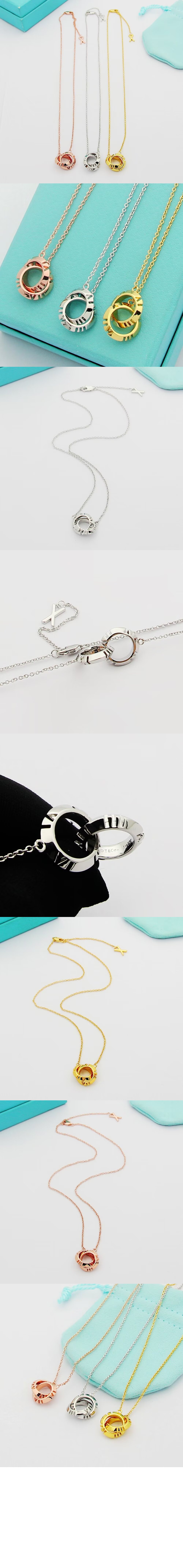 티파니앤코 인터라킹 서클 펜던트