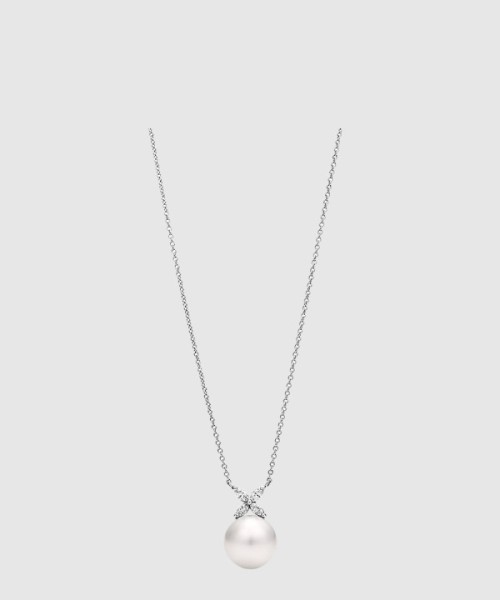 티파니앤코 진주와 다이아몬드 펜던트