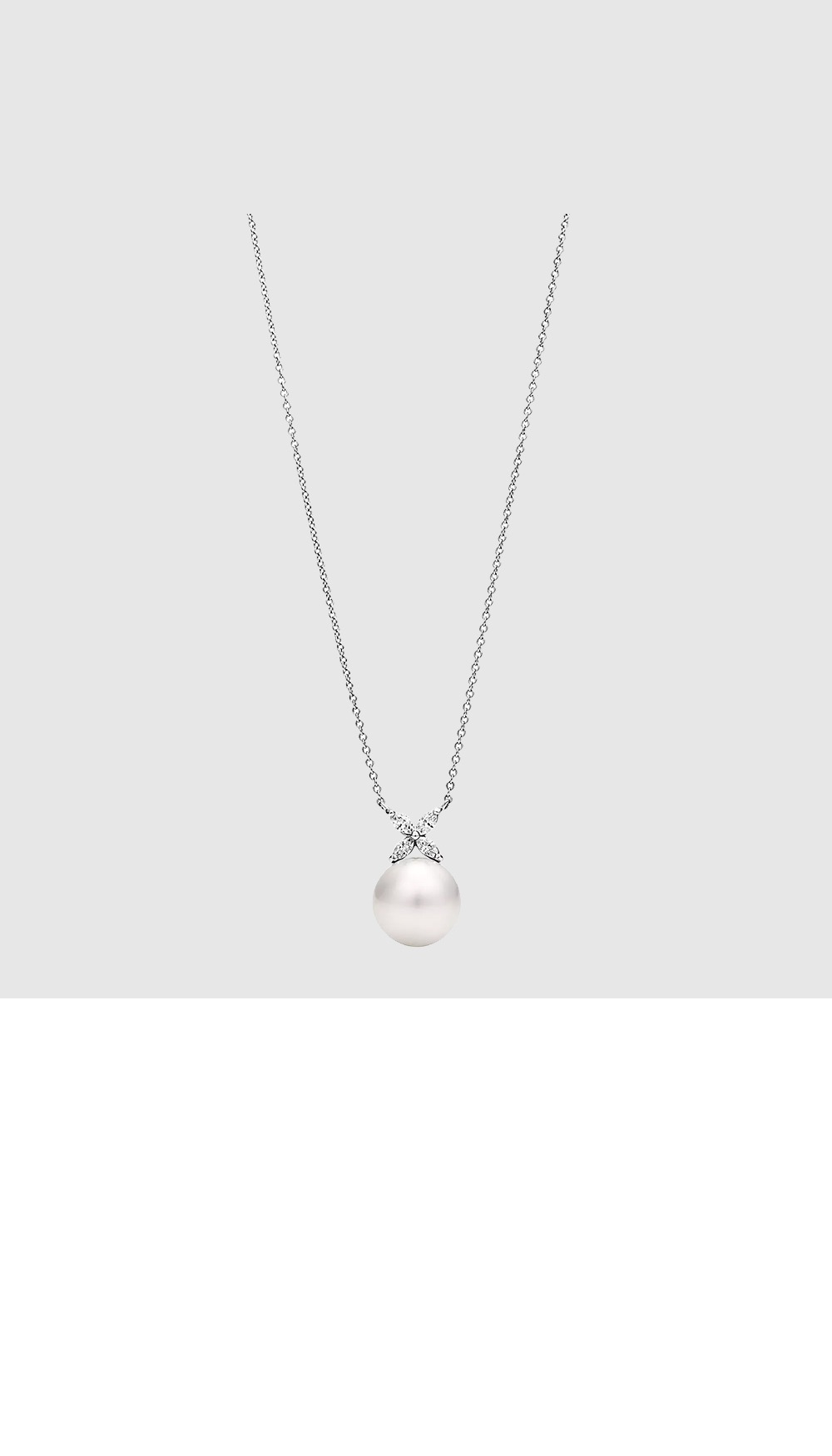 티파니앤코 진주와 다이아몬드 펜던트