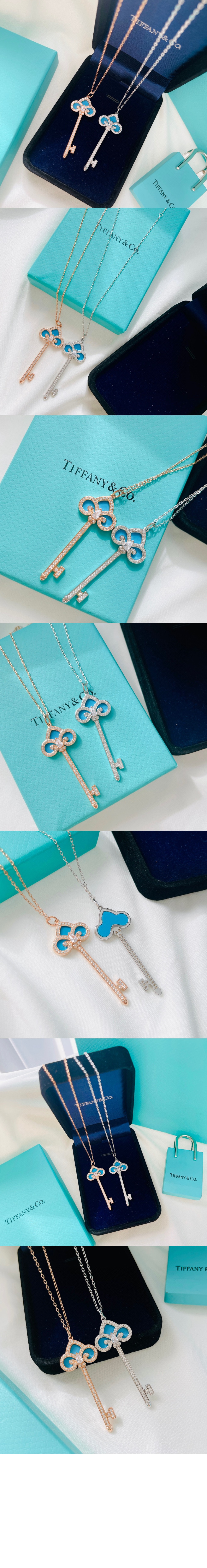 티파니앤코 Fleur de Lis 키 펜던트