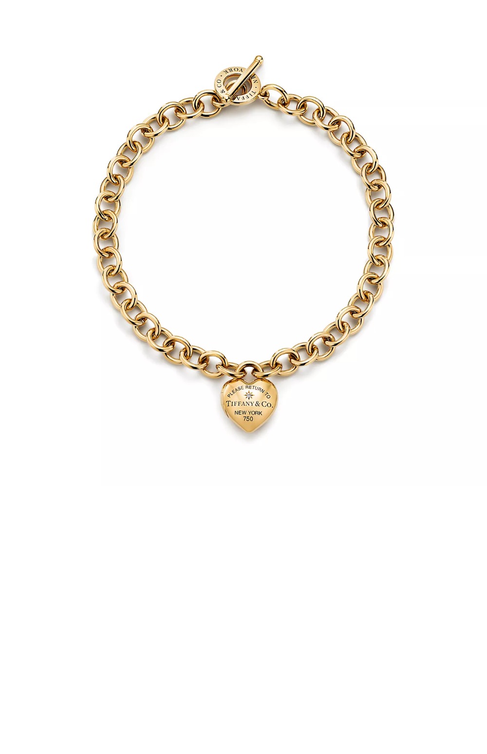 티파니앤코 풀하트 핀 목걸이