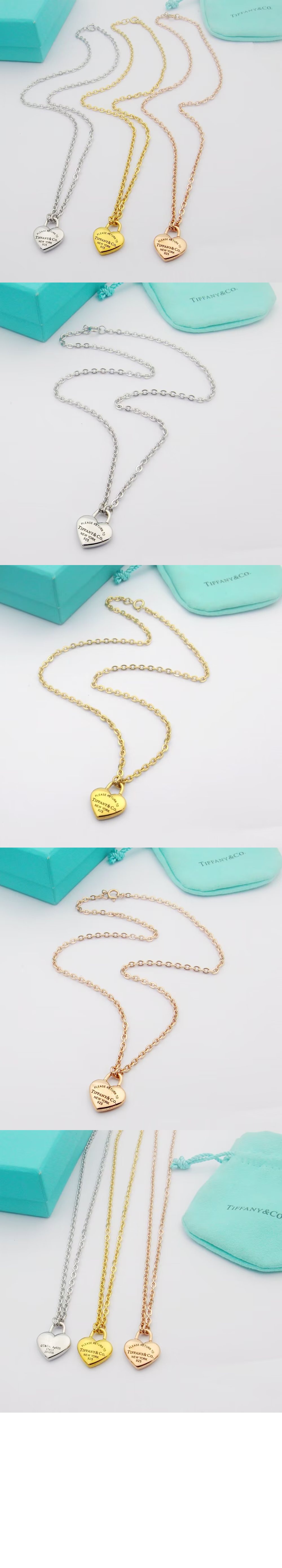 티파니앤코 풀 하트 펜던트
