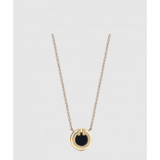 티파니앤코 다이아몬드 및 터쿼이즈 써클 펜던트