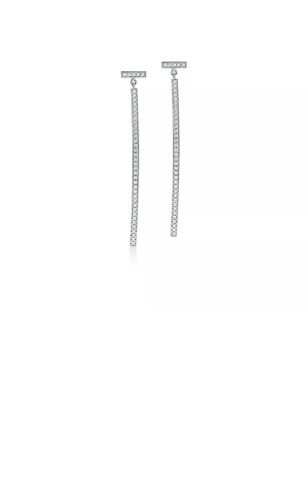 티파니앤코 다이아몬드 바 귀걸이