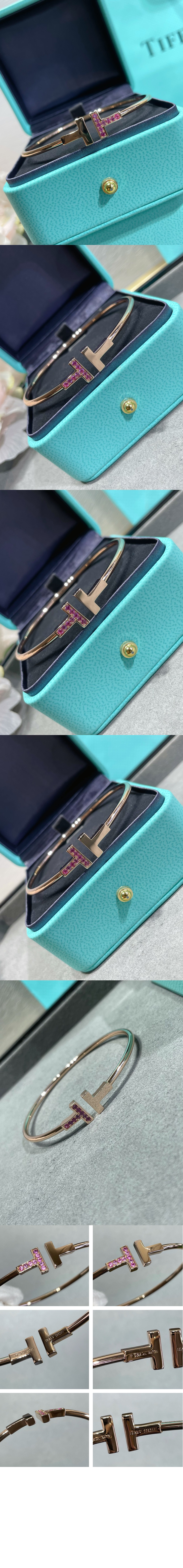 티파니앤코 T 와이어 팔찌