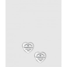 티파니앤코 하트 태그 귀걸이