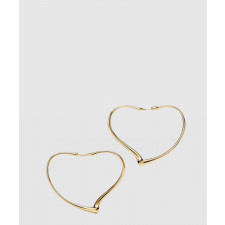 티파니앤코 오픈 하트 후프 귀걸이