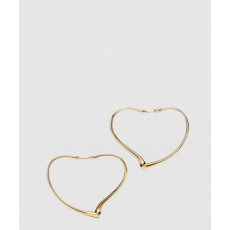 티파니앤코 오픈 하트 후프 귀걸이