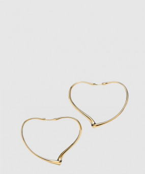 티파니앤코 오픈 하트 후프 귀걸이
