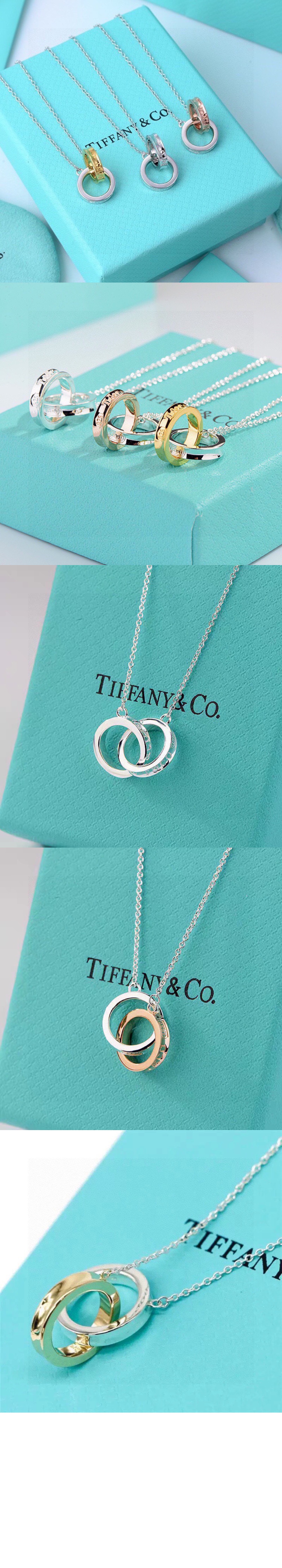 티파니앤코 인터라킹 서클 펜던트