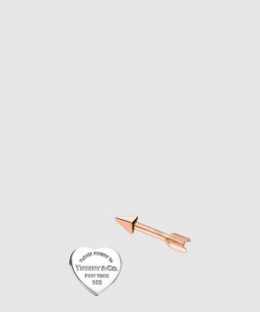 티파니앤코 러브스트럭 하트 태그 귀걸이