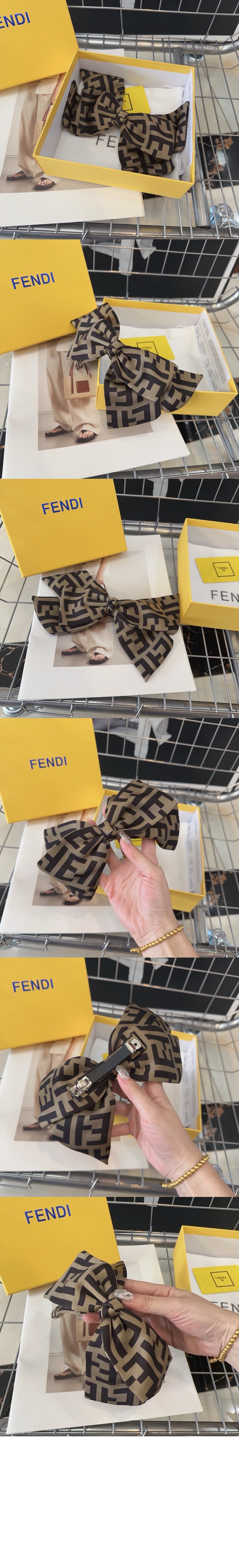 펜디 FF 헤어 바레트 FXT288