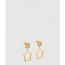 펜디 FF 별 모양 펜던트 이어링 8AK525