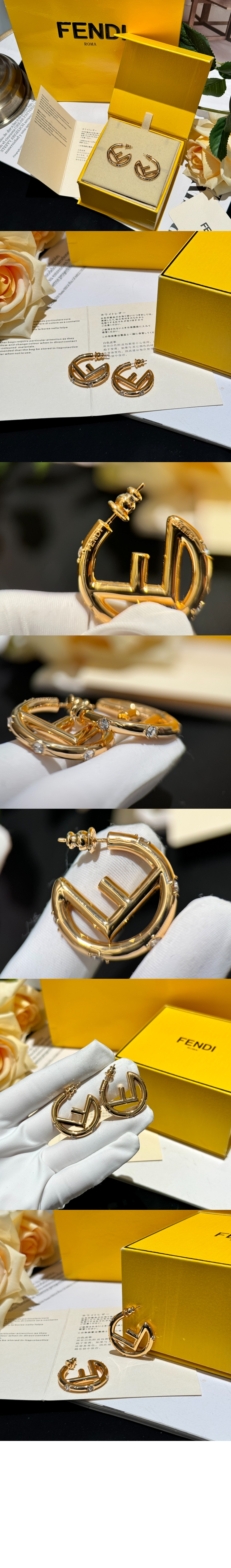 펜디 FF 이어링 8AK384