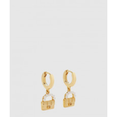 펜디 바게트 클러치 모양 진주 이어링 8AH616