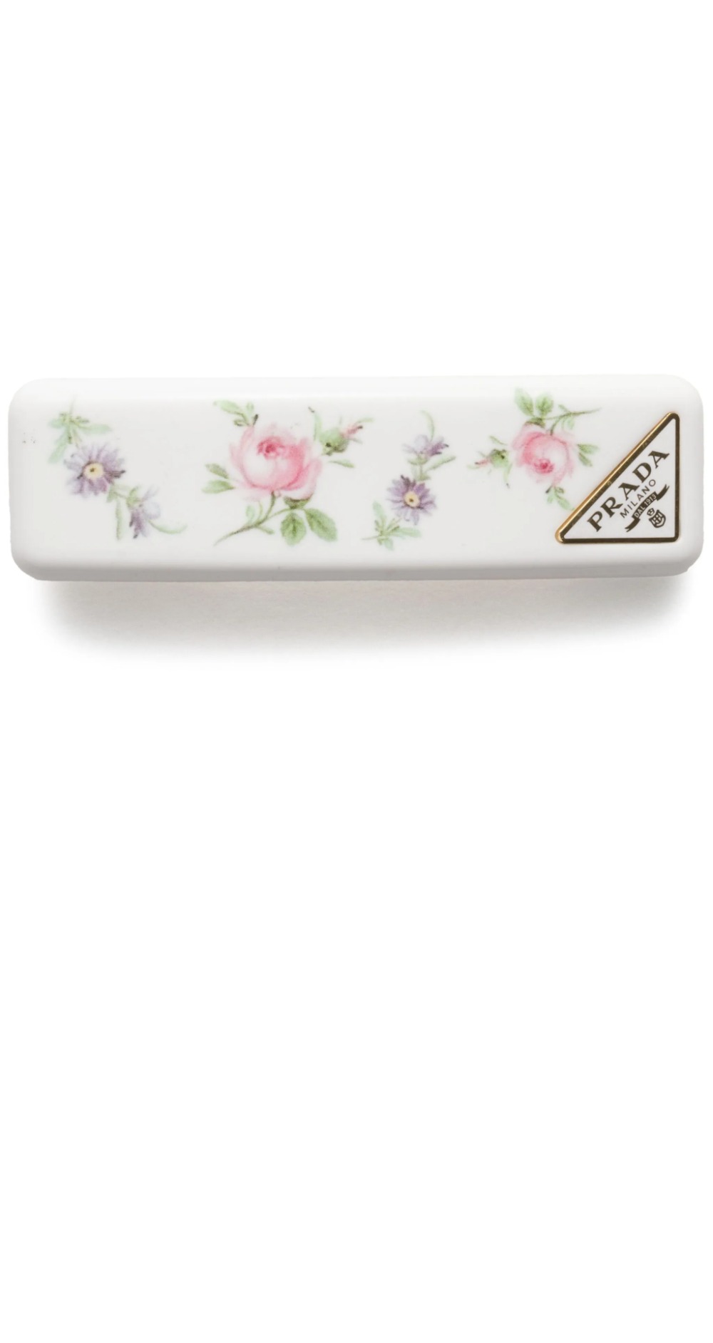 프라다 플렉시글라스 및 메탈 헤어 클립 1IF197