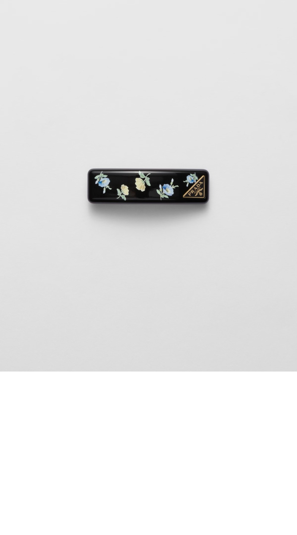 프라다 플렉시글라스 및 메탈 헤어 클립 1IF197