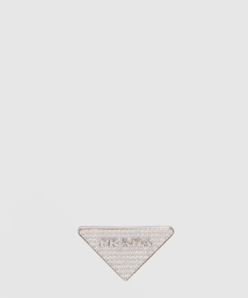 프라다 크리스털 로고 주얼리 귀걸이 1JO779