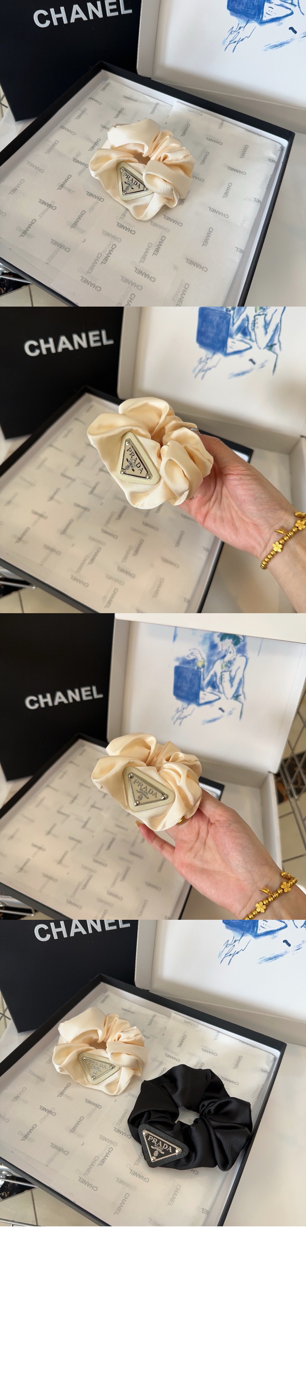 프라다 리나일론 스크런치 1IF015