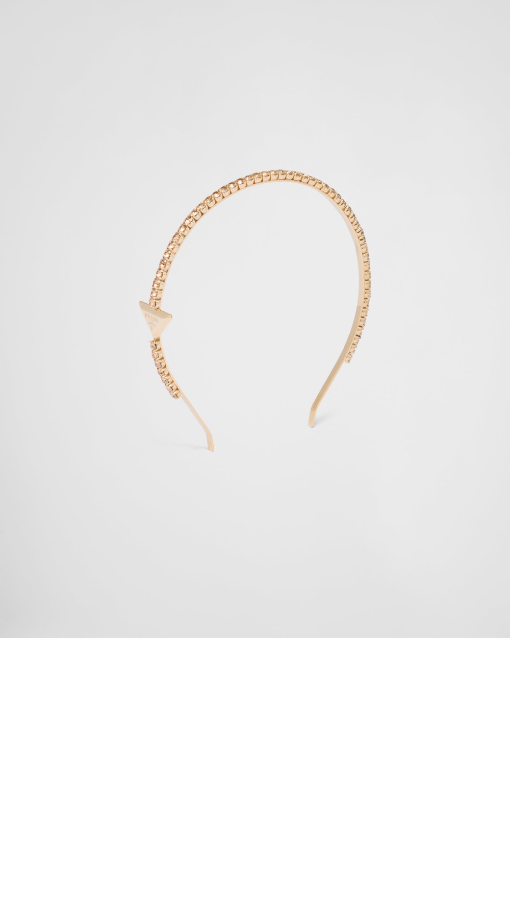 프라다 장식이 있는 브라스 헤어밴드 1IH048