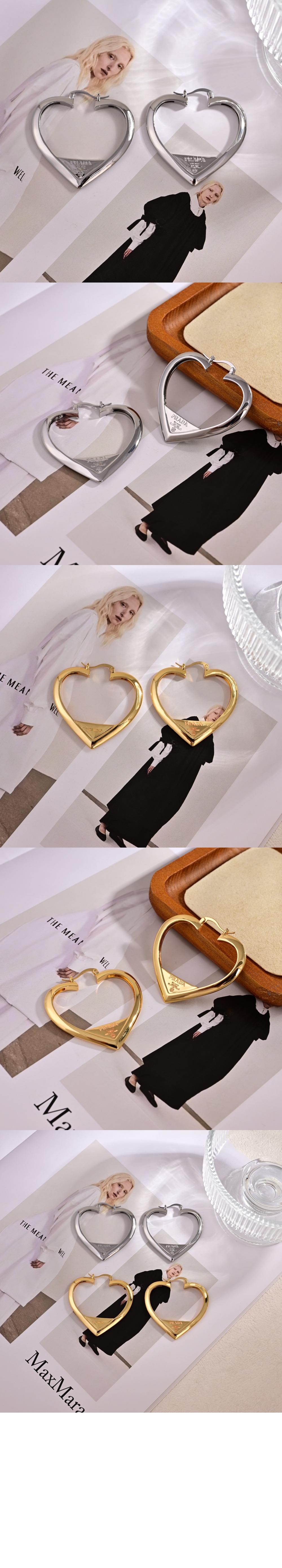 프라다 메탈 귀걸이 1IO148