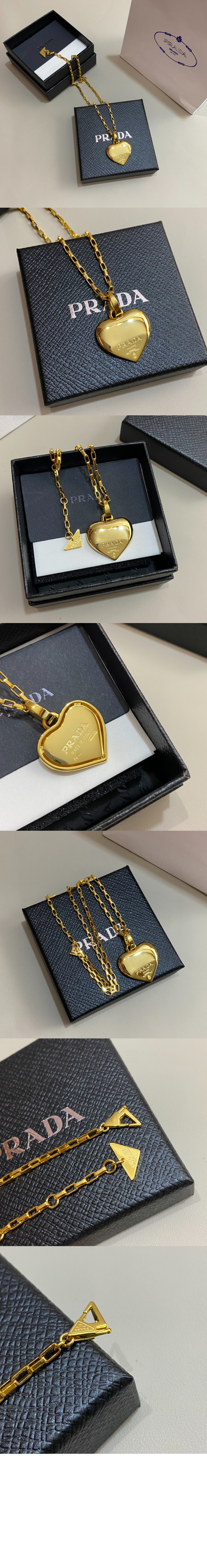 프라다 이터널 골드 중형 펜던트 목걸이 1JCA06