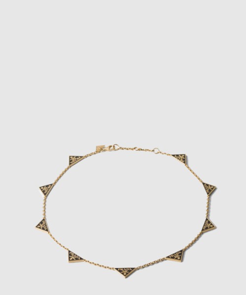 프라다 에나멜 메탈 목걸이 1IC081