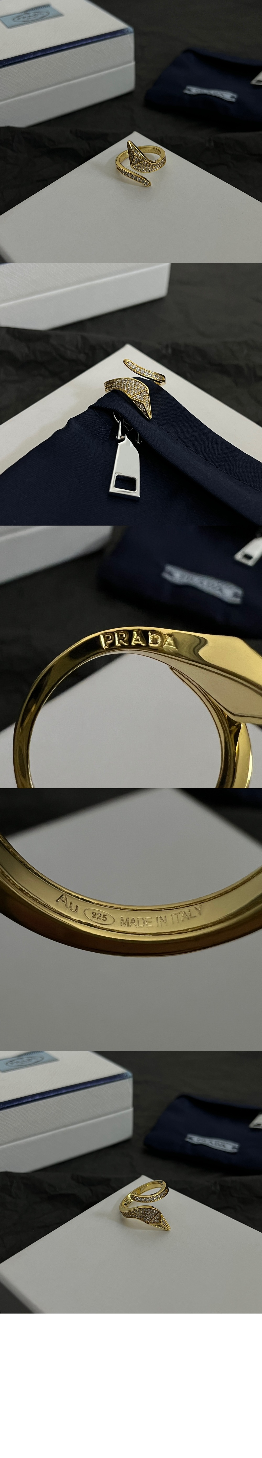 프라다 이터널 골드 스네이크 미니 링 1JA142