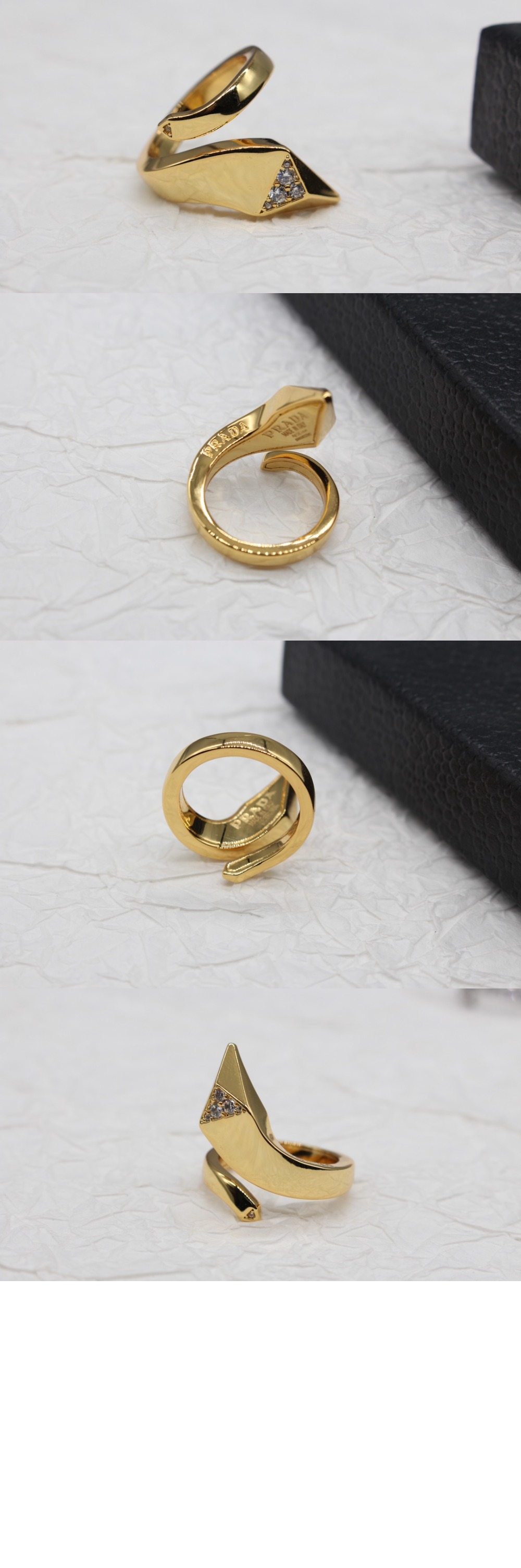 프라다 이터널 골드 스네이크 미니 반지 1JA138