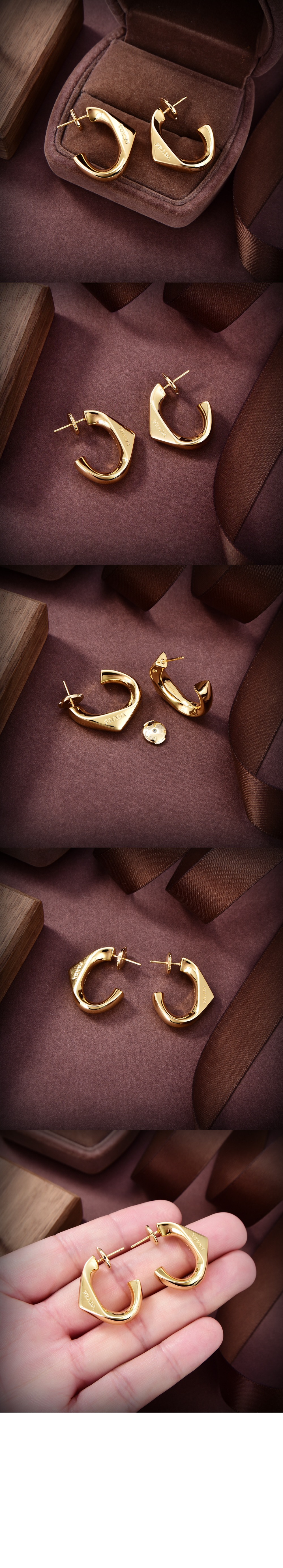 프라다 이터널 골드 귀걸이 1JO940