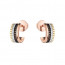 부쉐론 콰트로 미니 후프 이어링 로즈골드