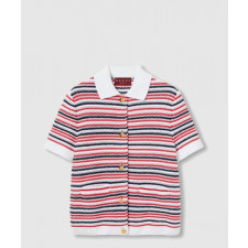 구찌 파인 울 폴로 탑