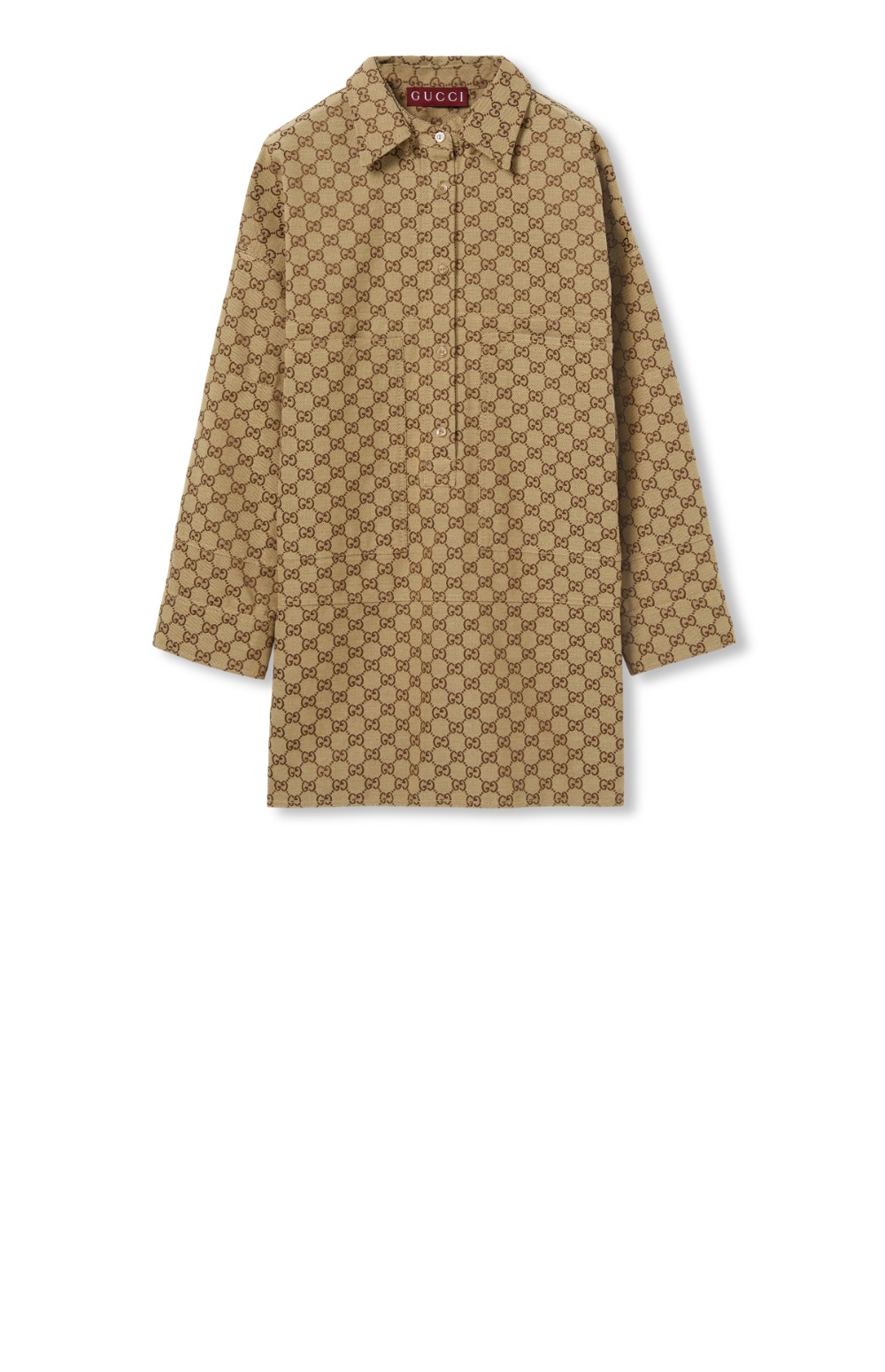 구찌 코튼 블렌드 자카드 셔츠