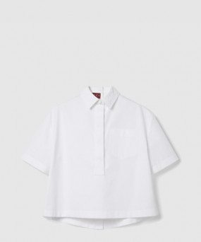 구찌 엠보싱 코튼 포플린 셔츠