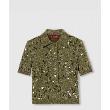 구찌 비스코스 트위드 블렌드 폴로 셔츠