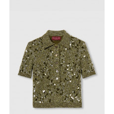 구찌 비스코스 트위드 블렌드 폴로 셔츠