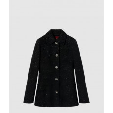 구찌 시퀸 라메 트위드 재킷