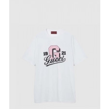 구찌 로고 프린트 반팔 티셔츠