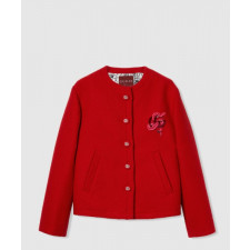 구찌 자수 울 부클레 재킷