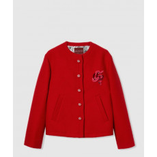 구찌 자수 울 부클레 재킷