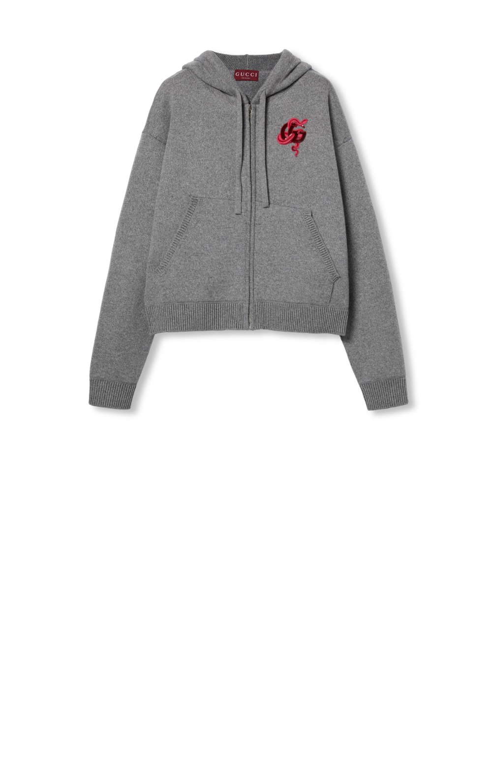 구찌 스웨트 셔츠 위드 캐시미어 트림