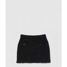 구찌 라메 및 비스코스 미니 스커트