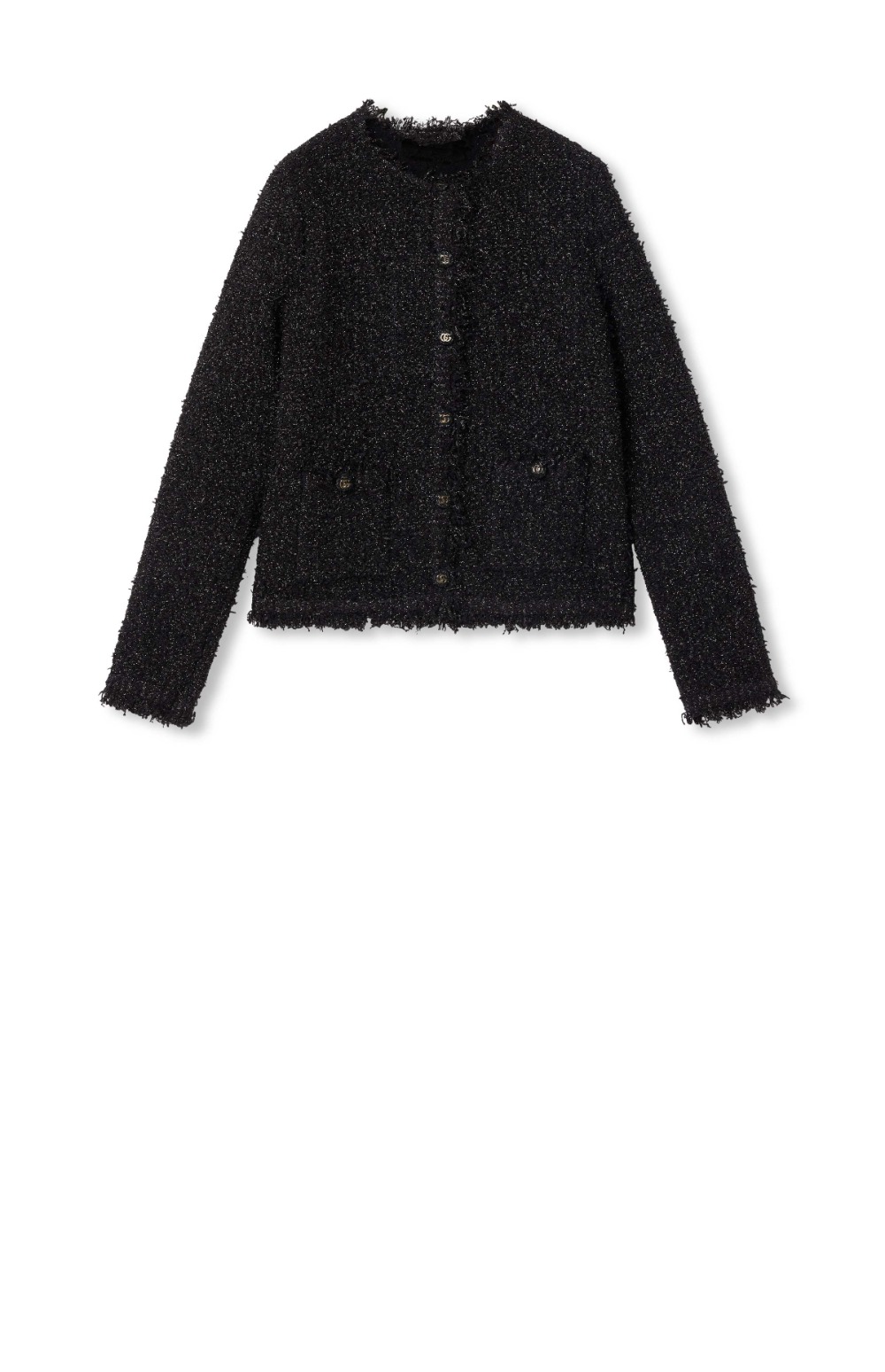 구찌 라메 우븐 가디건