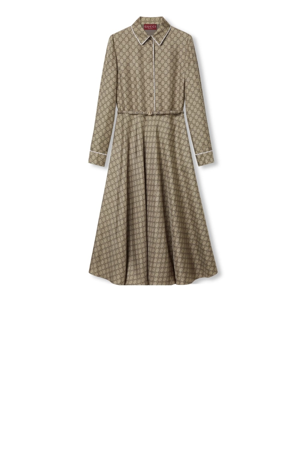 구찌 GG 실크 트윌 드레스