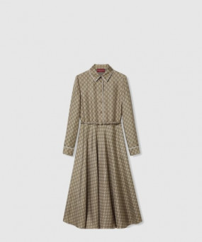 구찌 GG 실크 트윌 드레스