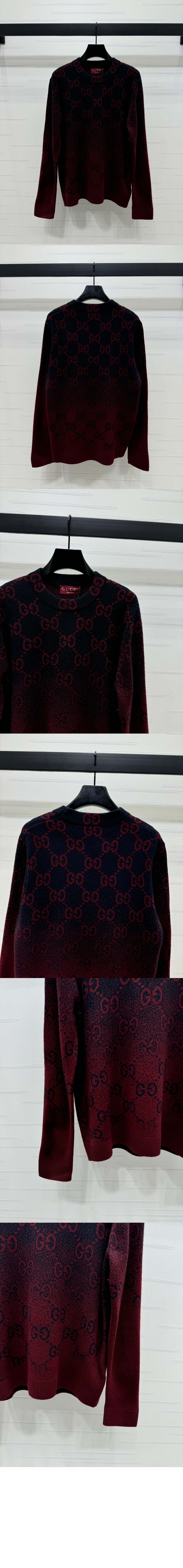 구찌 GG 그라데이션 울 자카드 스웨터