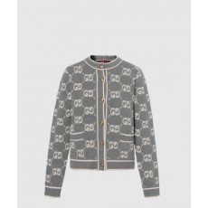구찌 GG 울 부클레 자카드 가디건