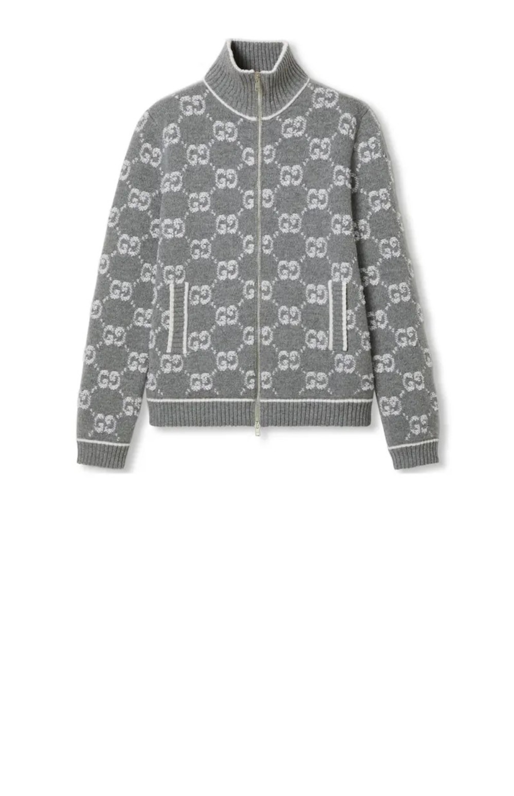 구찌 GG 부클레 스티치 자카드 가디건